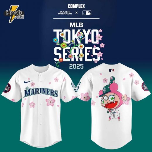 Seattle Mariners Takashi Murakami x MLB World Tour Tokyo Series White Jersey