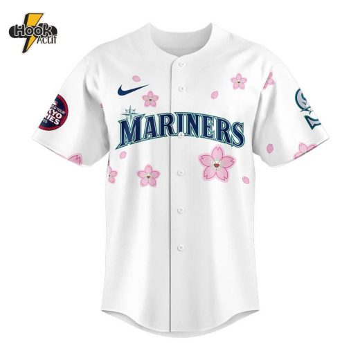 Seattle Mariners Takashi Murakami x MLB World Tour Tokyo Series White Jersey