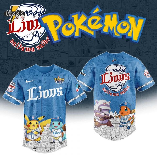 Seibu Lions x Pokémon Go 2025 Limited Edition Jersey
