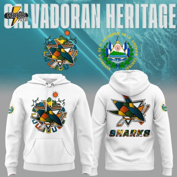 Sharks Salvadoran Heritage Night Hoodie V2