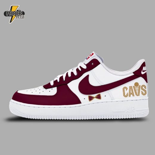 Special Edition Cleveland Cavaliers Red Air Force 1 Sneakers