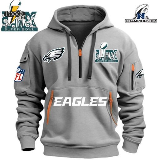 Special Limited Edition In 2025 – Nfl Super Bowl – Philadelphia Eagles – Hoodie Half Zipper