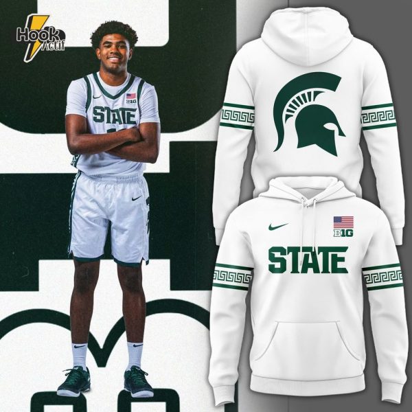 Special Michigan State Spartans New White Hoodie Uniform 2025
