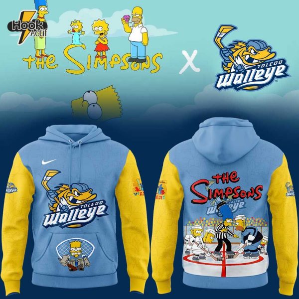 Toledo Walleye x 35th The Simpsons Hoodie