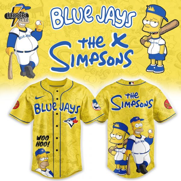 Toronto Blue Jays x The Simpsons Heritage Yellow Jersey
