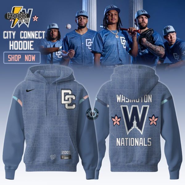 Washington Nationals Nike Blue 2025 City Connect Elite Hoodie
