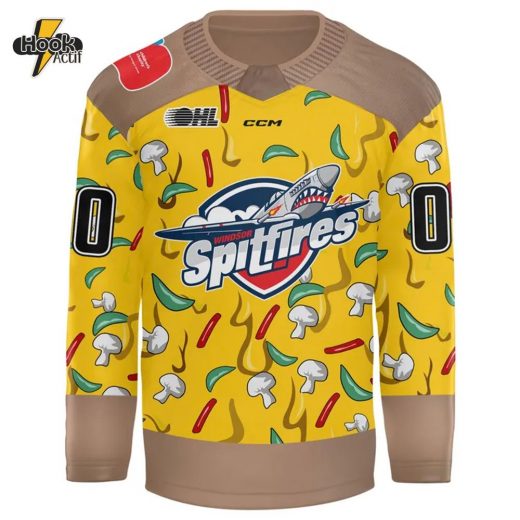 Windsor Spitfires Pizza City Jersey