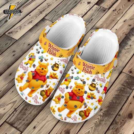 Winnie the Pooh Cartoon Crocs – Footwearmerch Premium Crocband Clogs Shoes