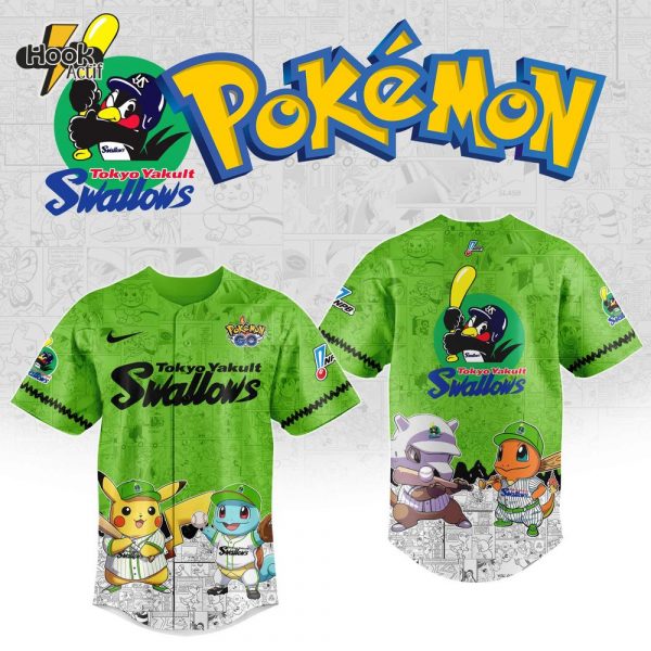 Yakult Swallows x Pokémon Go 2025 Limited Edition Jersey