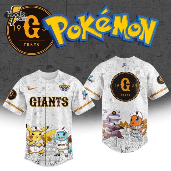Yomiuri Giants x Pokémon Go 2025 Limited Edition Jersey