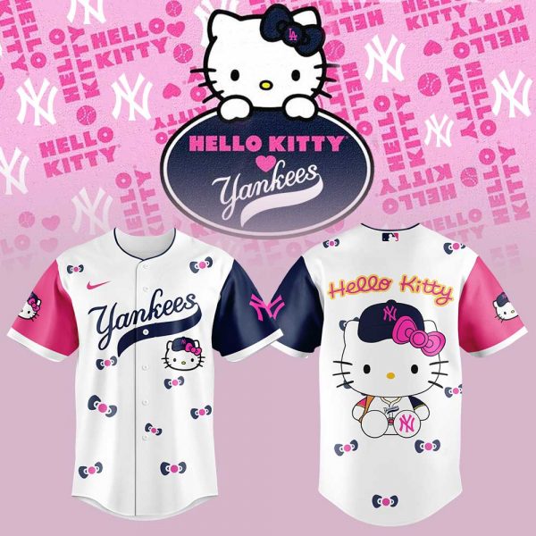 New York Yankees MLB x Hello Kitty Baseball Jersey