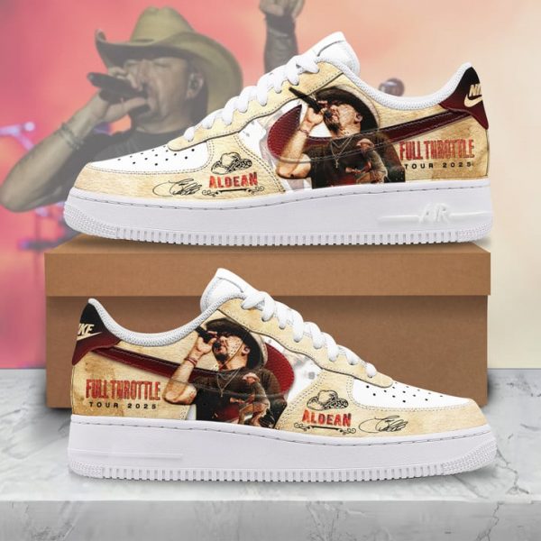 Jason Aldean Full Throttle Tour 2025 Custom AF1 Shoes Limited Edition