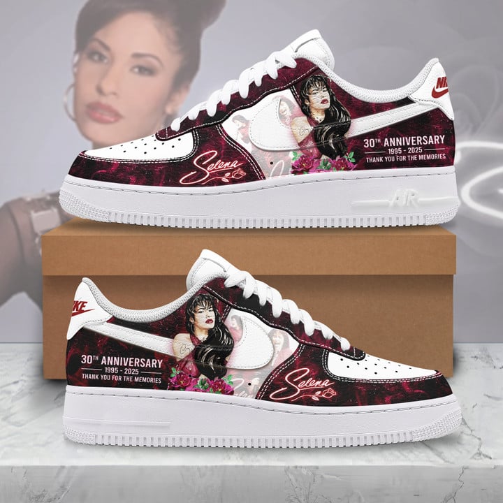 Selena Quintanilla 30th Anniversary 1995-2025 Custom AF1 Shoes Limited Edition Selena Quintanilla 30th Anniversary 1995-2025 Custom AF1 Shoes Limited Edition