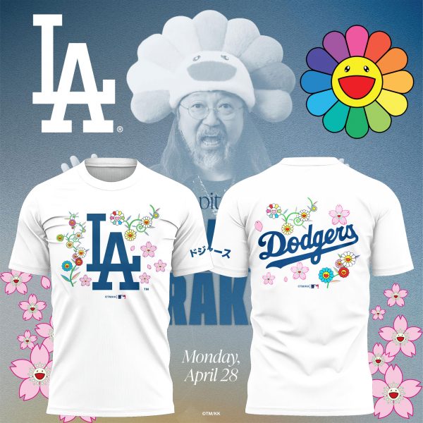 Los Angeles Dodgers x Takashi Murakami Japanese Heritage Night White Tshirt