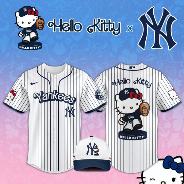 New York Yankees MLB x Hello Kitty Night Jersey 2025