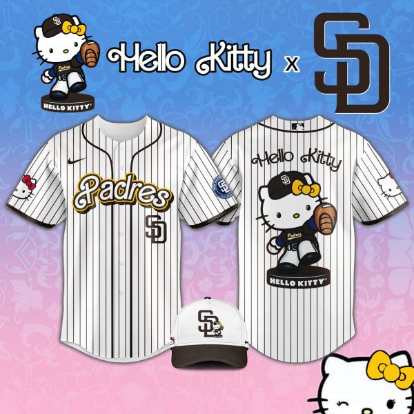 San Diego Padres MLB x Hello Kitty Night Jersey 2025
