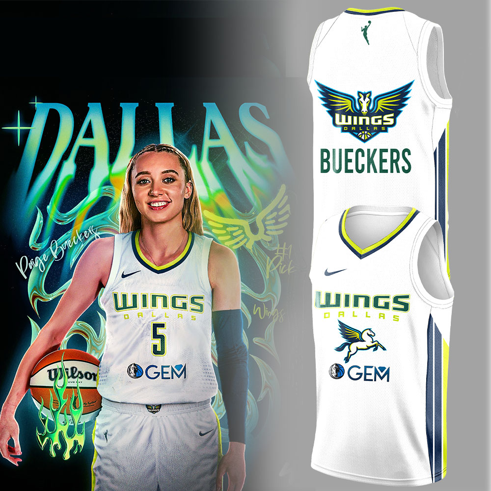 Dallas Wings WNBA Paige Bueckers Basketball Jersey Dallas Wings WNBA Paige Bueckers Basketball Jersey