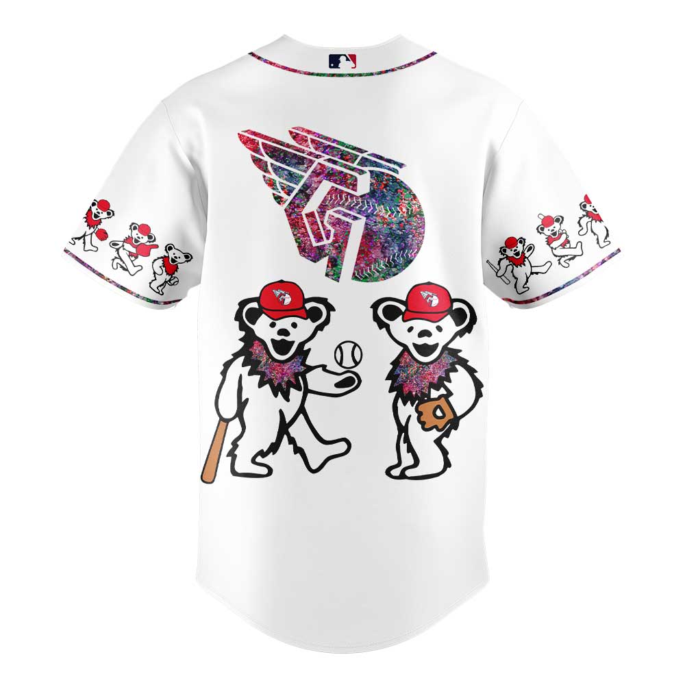 Cleveland Guardians MLB x Grateful Dead Baseball Jersey Cleveland Guardians MLB x Grateful Dead Baseball Jersey