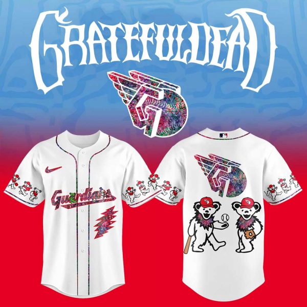 Cleveland Guardians MLB x Grateful Dead Baseball Jersey