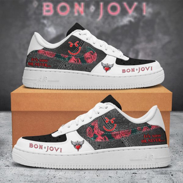 Bon Jovi "It's Now Or Never" Limited Edition Air Force 1 Sneakers