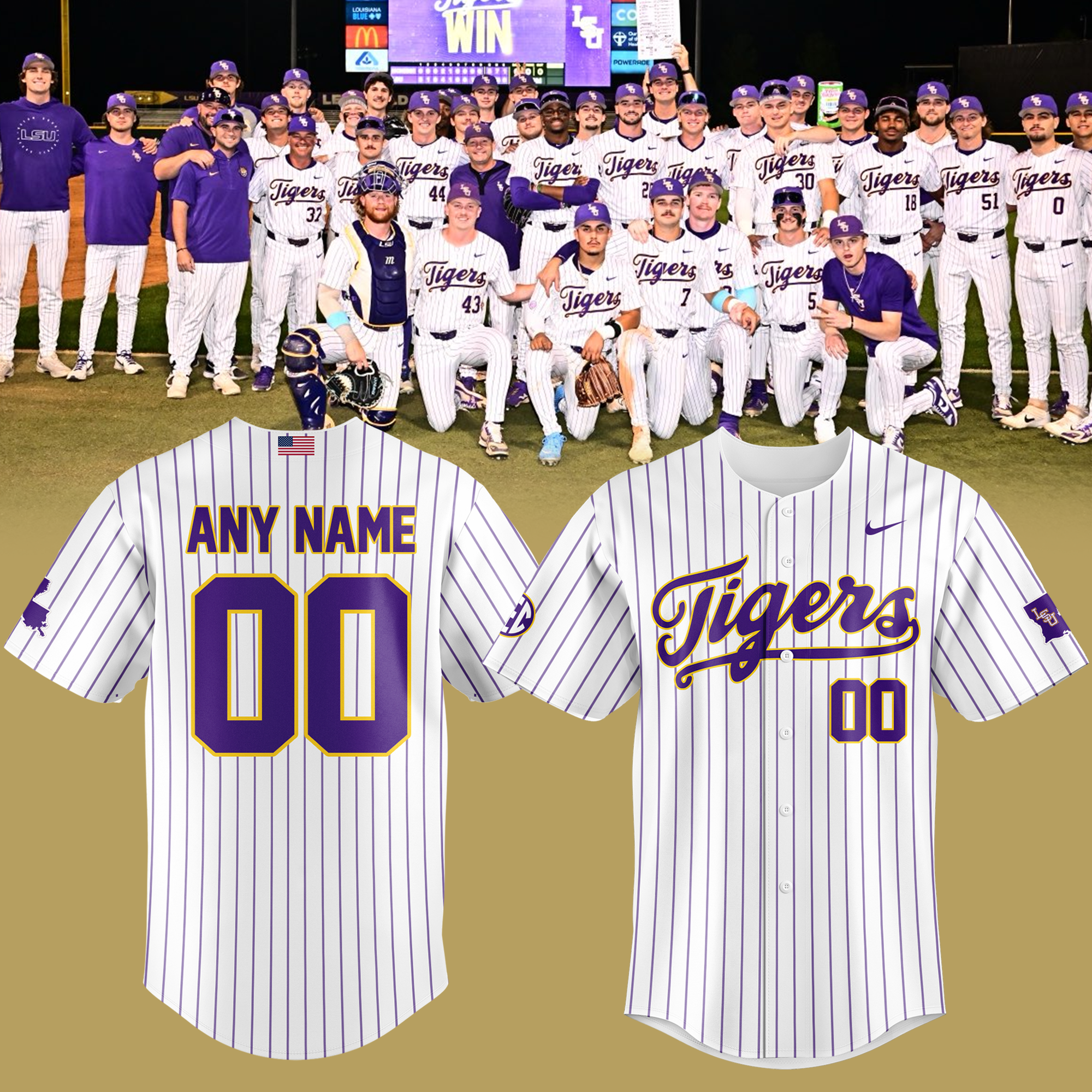 LSU Tigers Baseball Special Edition 2025 Baseball Jersey LSU Tigers Baseball Special Edition 2025 Baseball Jersey