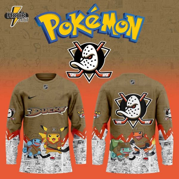 Anaheim Ducks x Pokémon New Hockey Jersey Jogger Cap