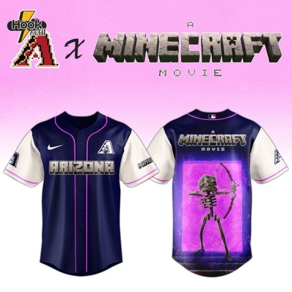 Arizona Diamondbacks MLB Skeleton A Minecraft Movie Baseball Jersey 2025