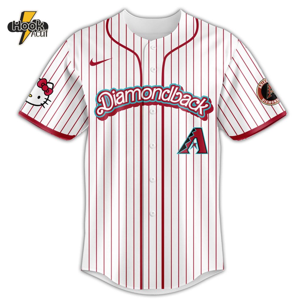 Arizona Diamondbacks MLB x Hello Kitty Night Jersey 2025 Arizona Diamondbacks MLB x Hello Kitty Night Jersey 2025
