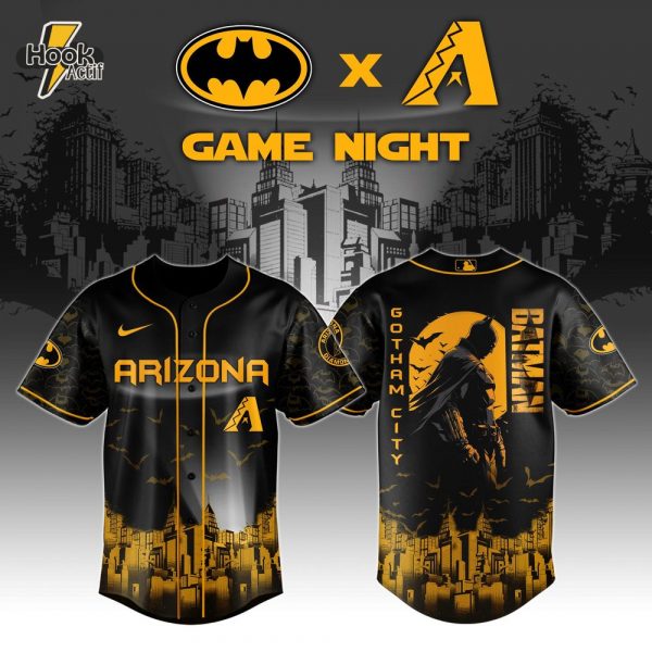 Arizona Diamondbacks x DC Batman Game Night Special Baseball Jersey
