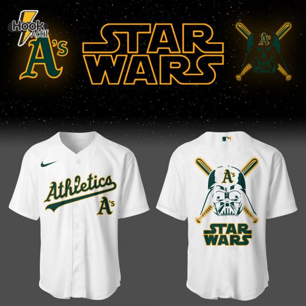 Athletics Jays Baseball 2025 Limited Athletics x Star Wars White Combo Jersey Jogger Cap
