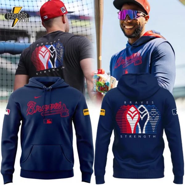 Atlanta Braves Baseball "Braves Strength" Navy Hoodie
