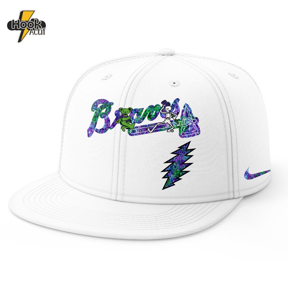 Atlanta Braves MLB x Grateful Dead Night Snapback 2025 Atlanta Braves MLB x Grateful Dead Night Snapback 2025