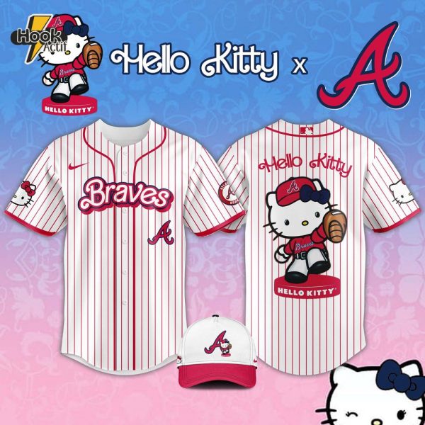 Atlanta Braves MLB x Hello Kitty Night Jersey 2025