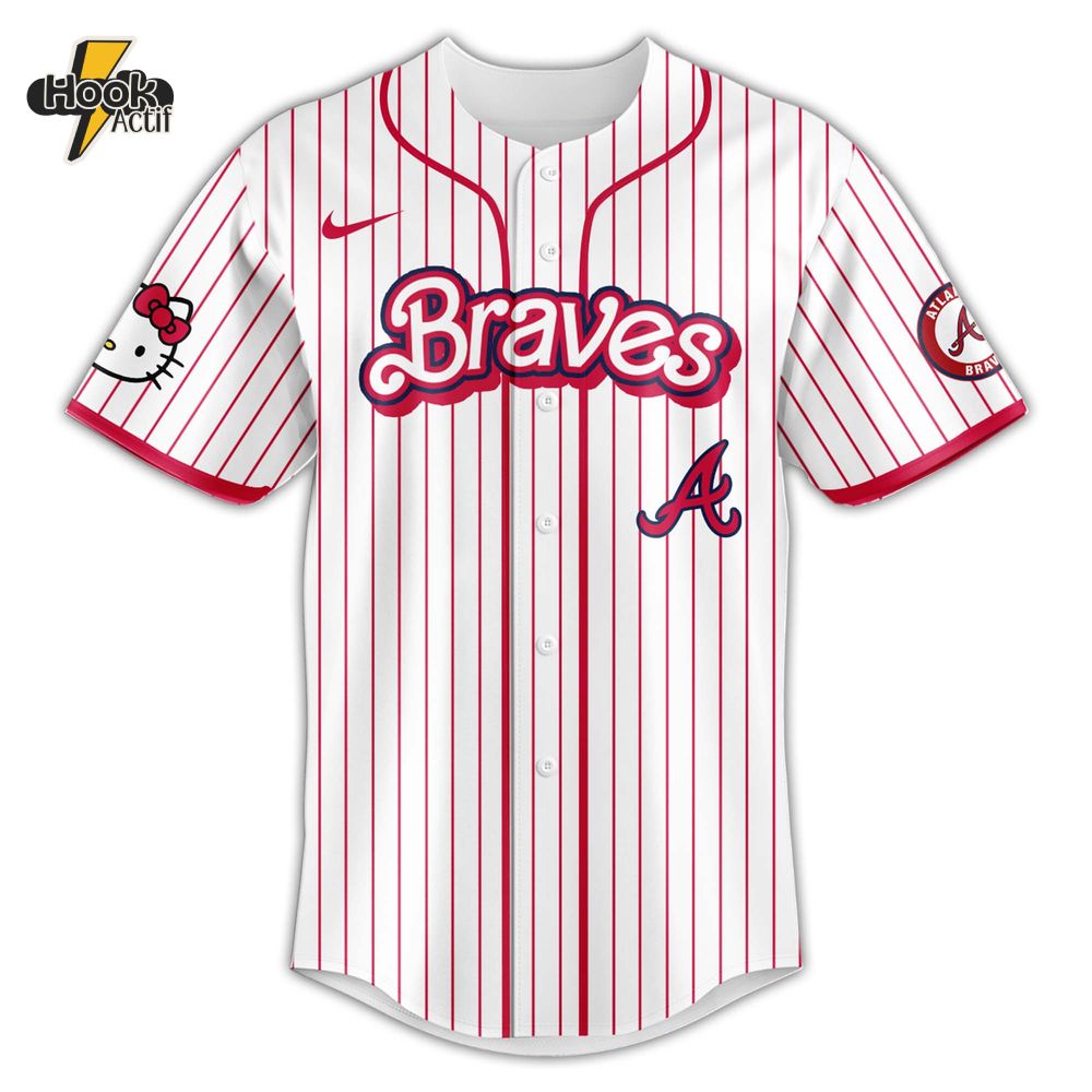 Atlanta Braves MLB x Hello Kitty Night Jersey 2025 Atlanta Braves MLB x Hello Kitty Night Jersey 2025