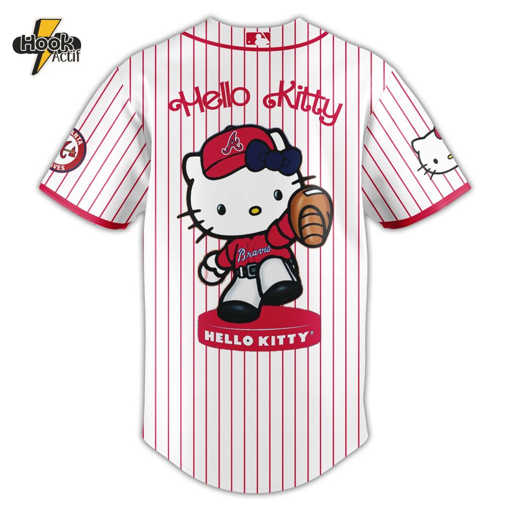 Atlanta Braves MLB x Hello Kitty Night Jersey 2025 Atlanta Braves MLB x Hello Kitty Night Jersey 2025