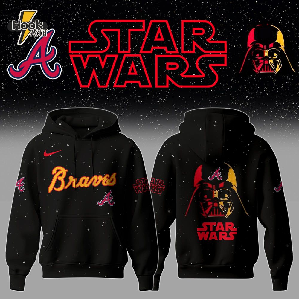 Atlanta Braves x Star Wars Night Hoodie Limited Edition Atlanta Braves x Star Wars Night Hoodie Limited Edition