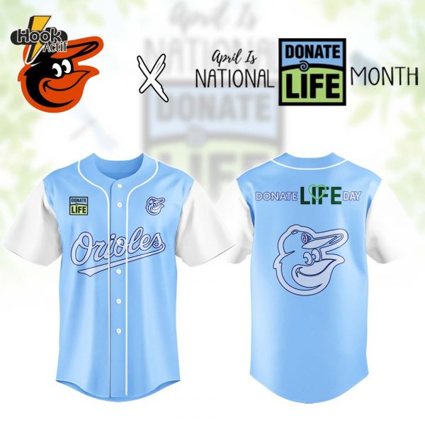 Baltimore Orioles MLB x Donate Life Month Baseball Jersey Limited Edition