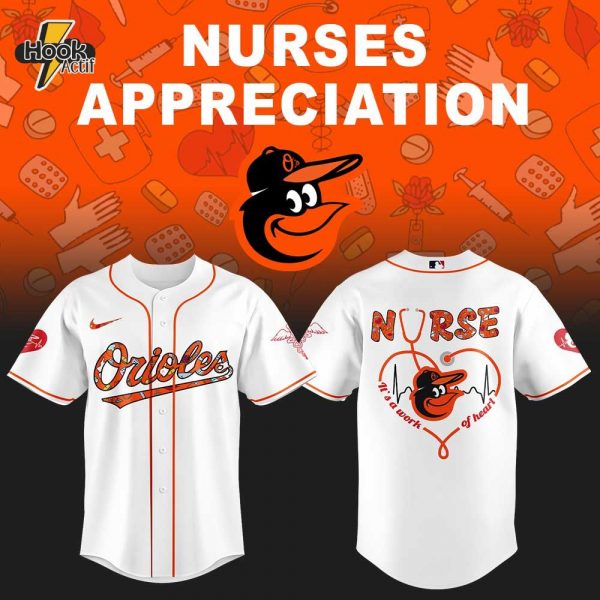 Baltimore Orioles Nurses Appreciation Jersey Flat Cap Set