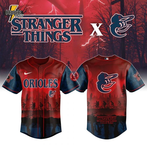 Baltimore Orioles x Stranger Things Night Game Baseball Jersey Limited Edition