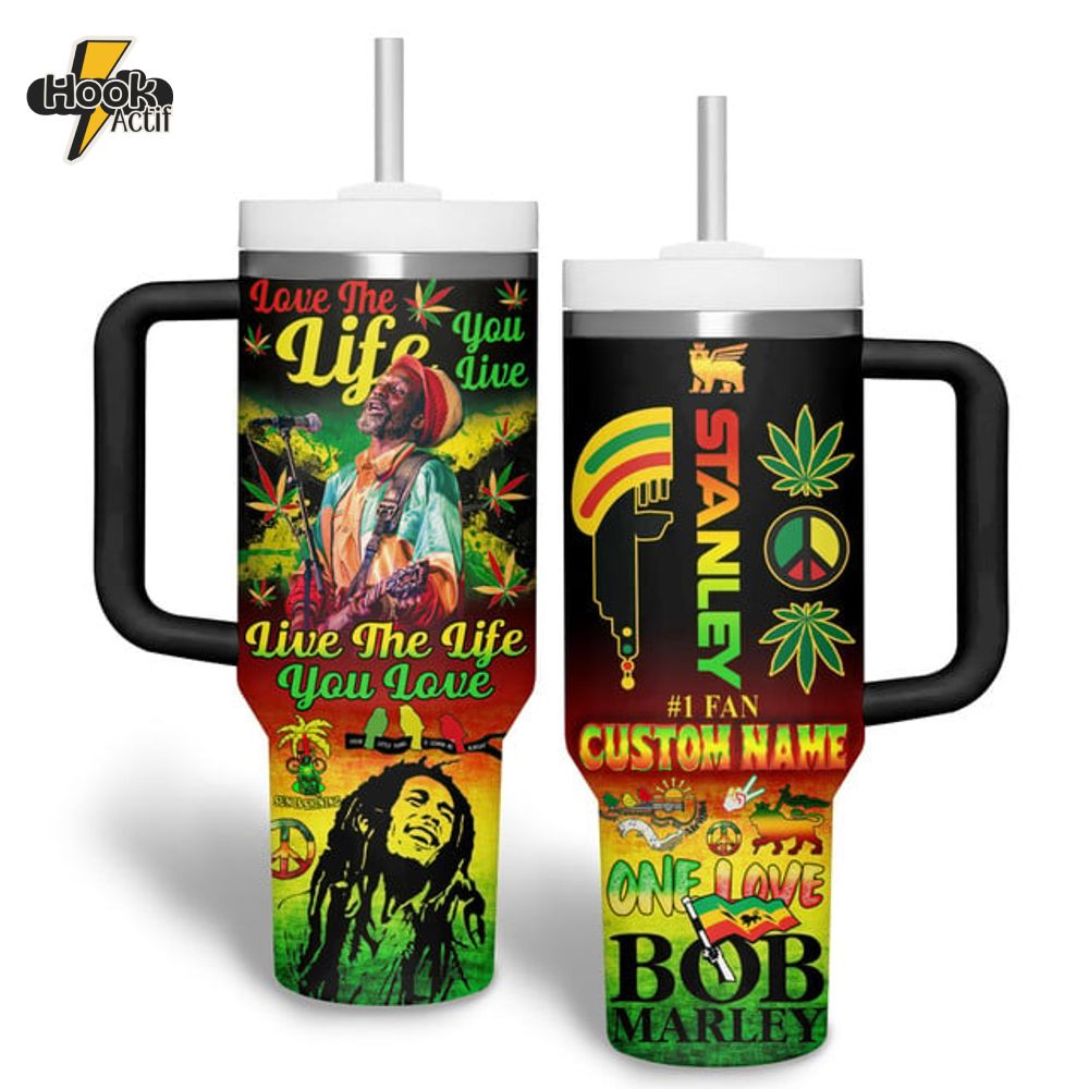 Bob Marley Live The Lift You Love 40oz Stanley Tumbler Bob Marley Live The Lift You Love 40oz Stanley Tumbler
