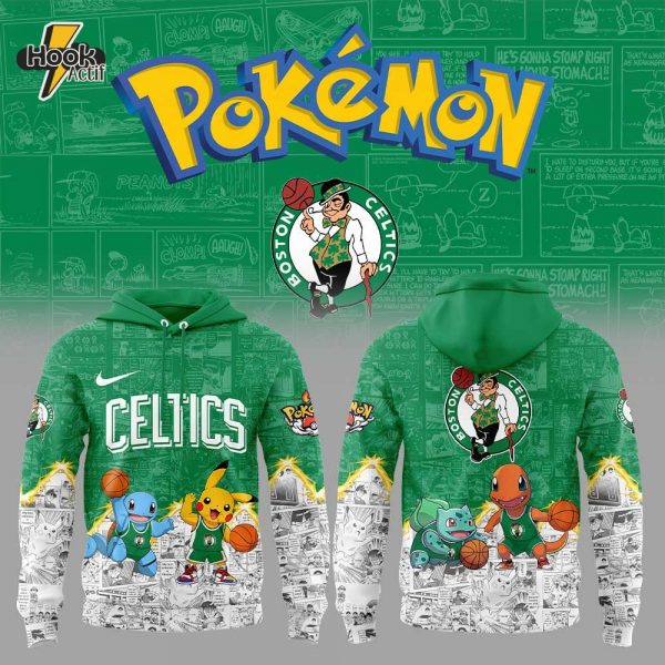 Boston Celtics x Pokémon New Combo Hoodie Jogger Cap
