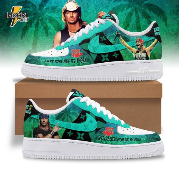 Bret Michaels "Every Rose Has Its Thorn" Limited Edition Air Force 1 Sneakers