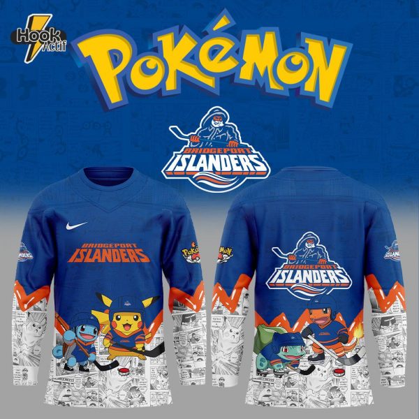 Bridgeport Islanders x Pokémon New Combo Hockey Jersey Jogger Cap