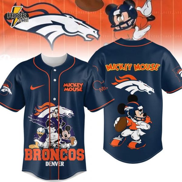 Broncos Denver X Mickey Mouse Baseball Jersey