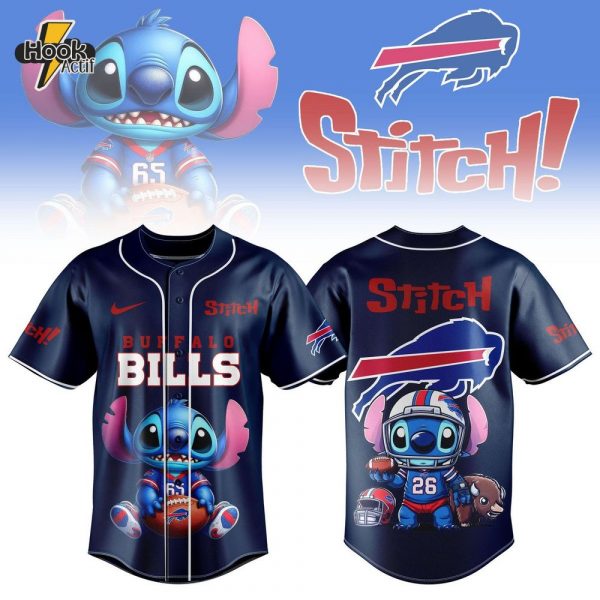 Buffalo Bills x Stitch Baseball Jersey