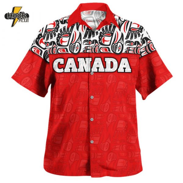 Canada Haida "Voices Of The North" Hawaiian Shirt
