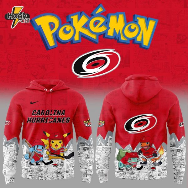 Carolina Hurricanes x Pokémon New Combo Hoodie Jogger Cap