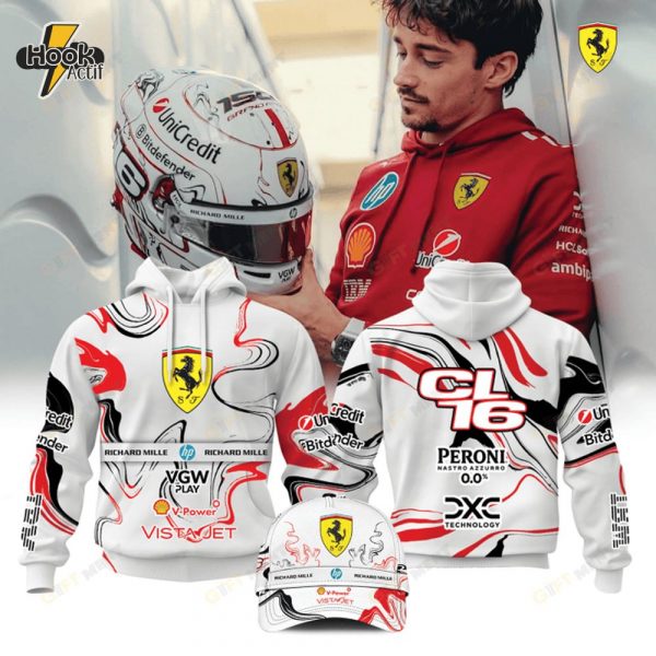 Charles Leclerc Scuderia Ferrari 2025 Limited Hoodie Set
