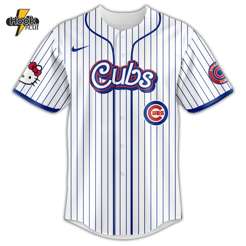Chicago Cubs MLB x Hello Kitty Night Jersey 2025 Chicago Cubs MLB x Hello Kitty Night Jersey 2025