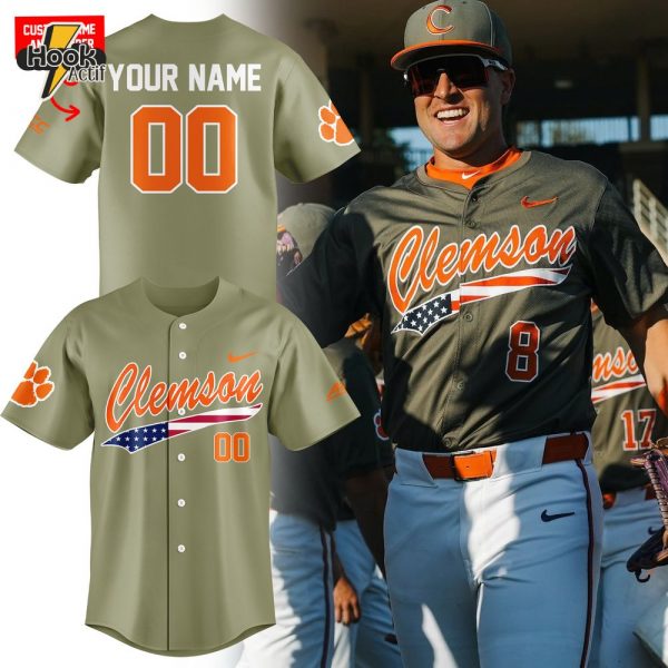 Clemson Tigers Baseball Military Appreciation Baseball Jersey